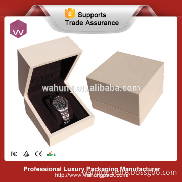Wooden women small single watch box pacaging with custom logo